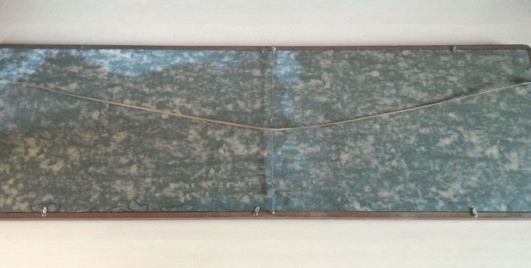 岡田茂吉『地上天国』書　扁額　世界救世教　複製：約149×49×2.5(cm)
