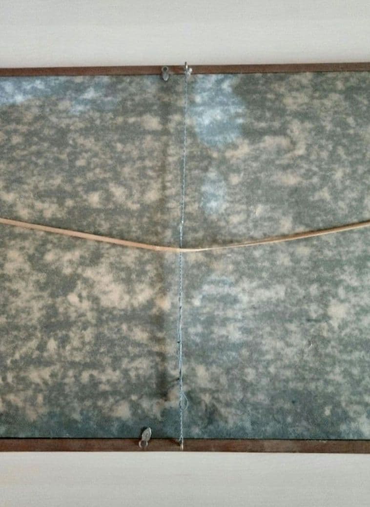 岡田茂吉『地上天国』書　扁額　世界救世教　複製：約149×49×2.5(cm)