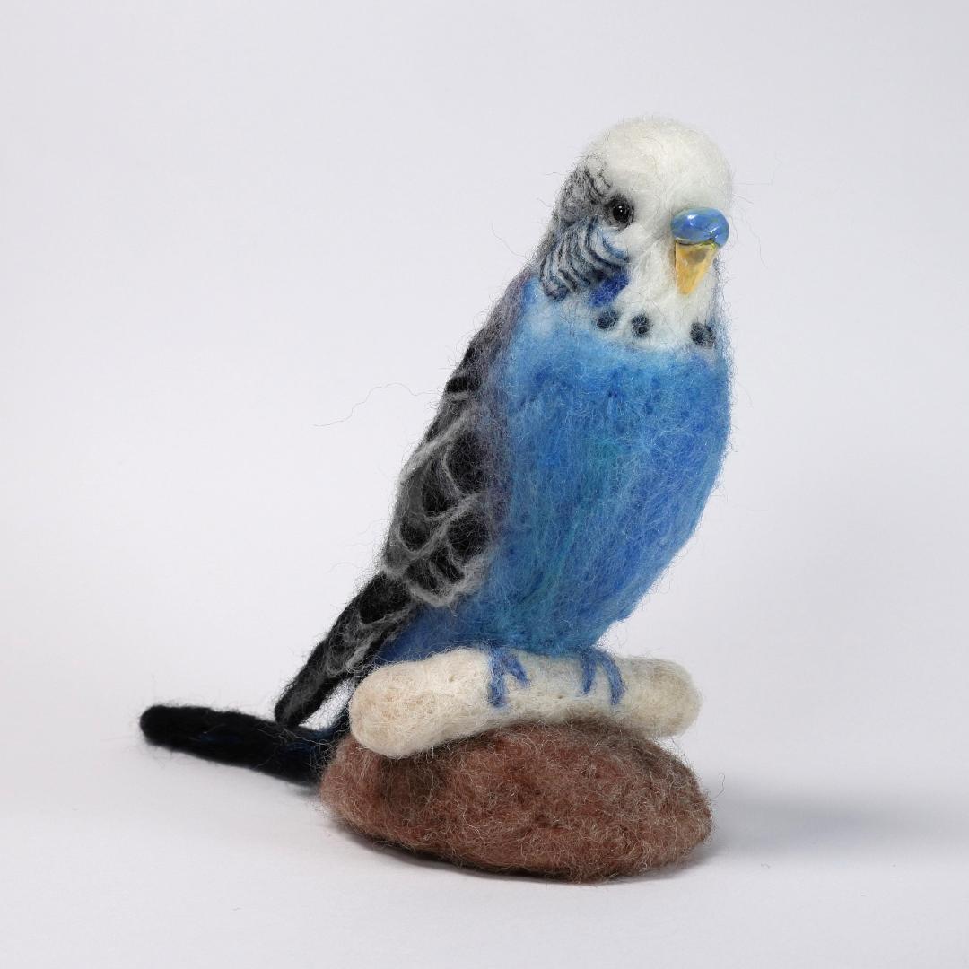 羊毛フェルト　オーダー　小鳥　鳥　セキセイインコ　犬　猫　ハンドメイド