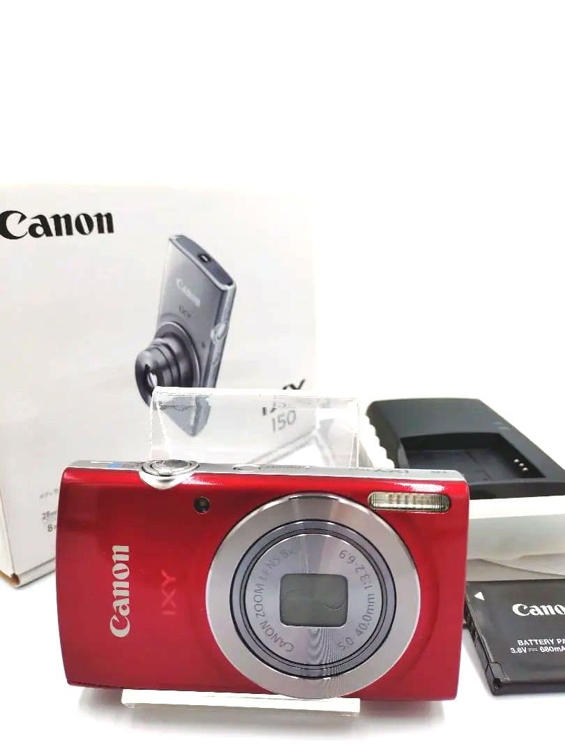 ✨️完動品✨️美品 canon IXY150 レッド デジタルカメラ 付属品付