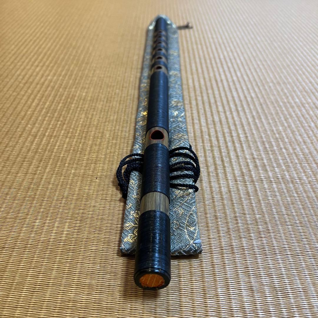 ※お盆SALE価格　神楽笛 紐巻 和楽器 専用笛袋付