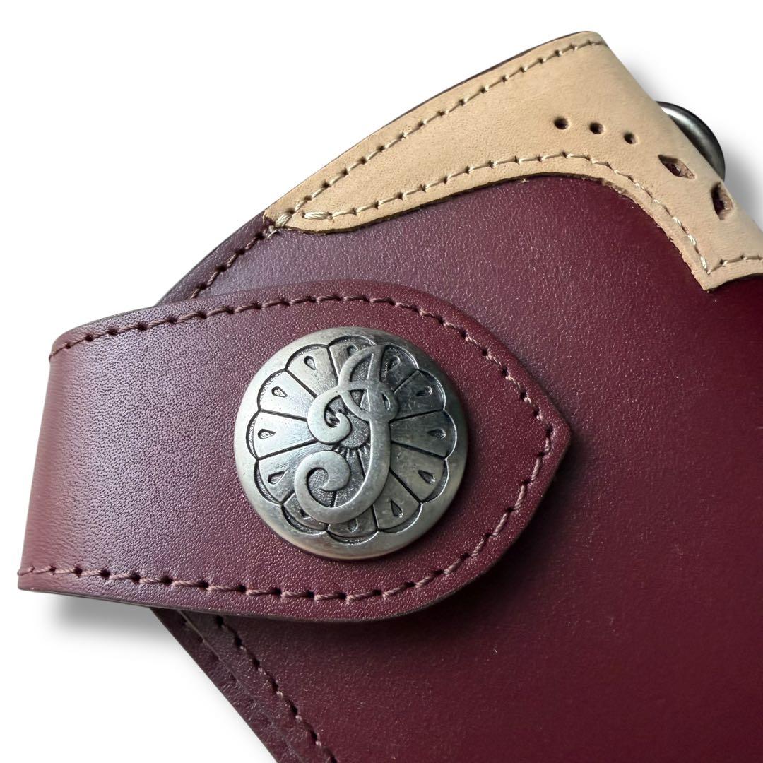 新品 インディアンモーターサイクル ツートン レザー ウォレット