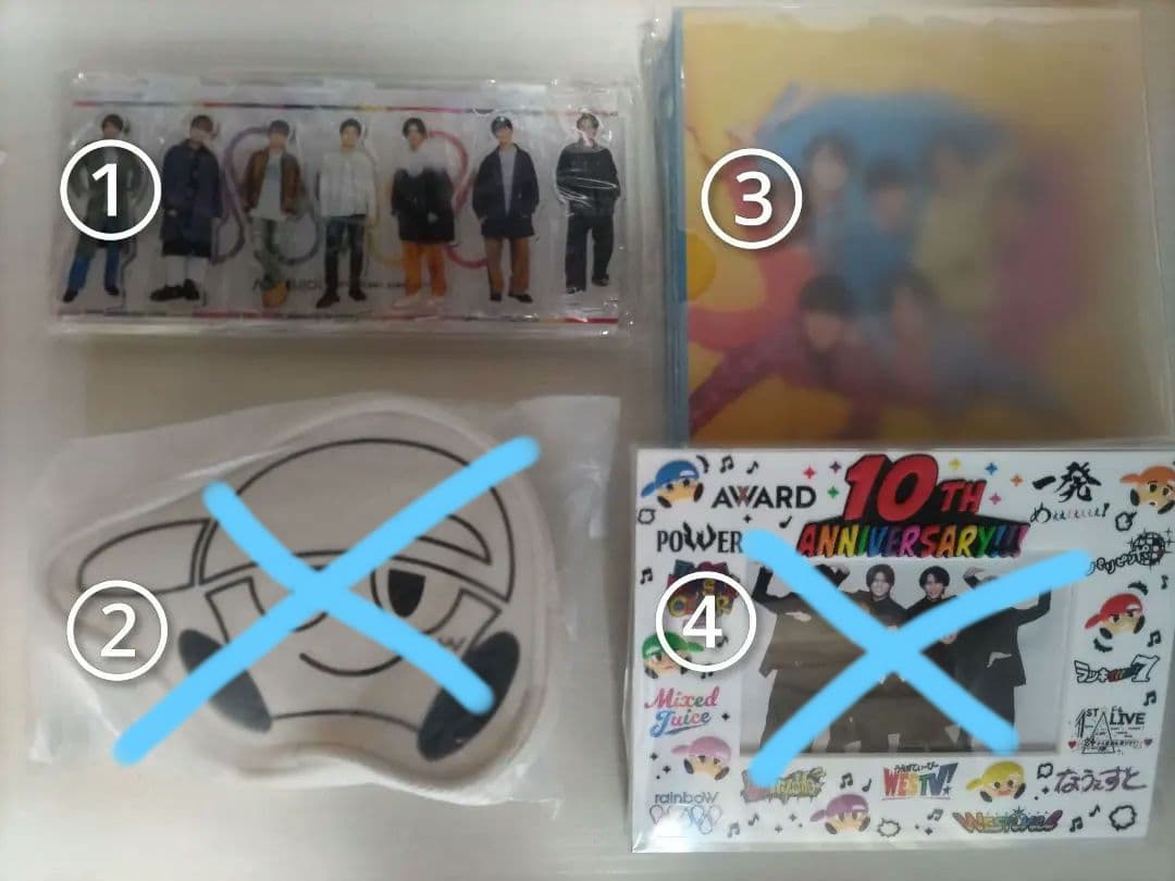 WEST.　関西七色男大祭り　アクスタ　タペストリー　おまけ