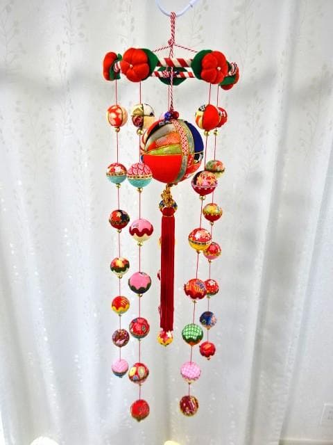 【期間限定値下げ】柳川さげもん 吊るし飾り 木目込み鞠 ハンドメイド ひな祭り