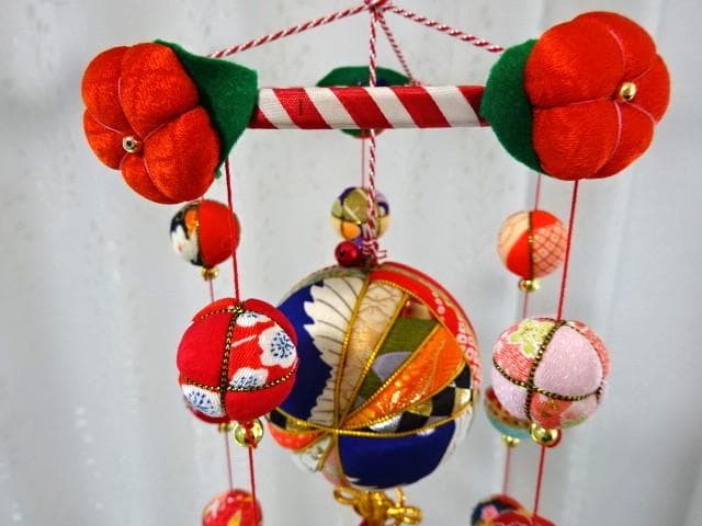 【期間限定値下げ】柳川さげもん 吊るし飾り 木目込み鞠 ハンドメイド ひな祭り