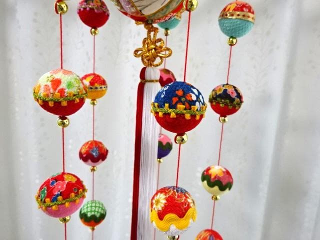 【期間限定値下げ】柳川さげもん 吊るし飾り 木目込み鞠 ハンドメイド ひな祭り