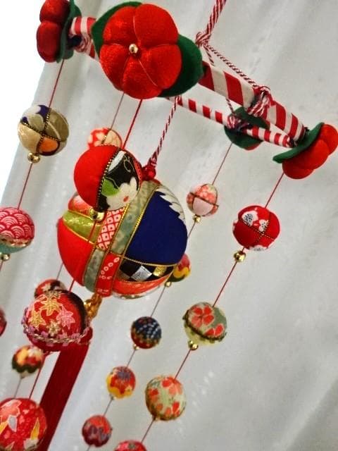 【期間限定値下げ】柳川さげもん 吊るし飾り 木目込み鞠 ハンドメイド ひな祭り