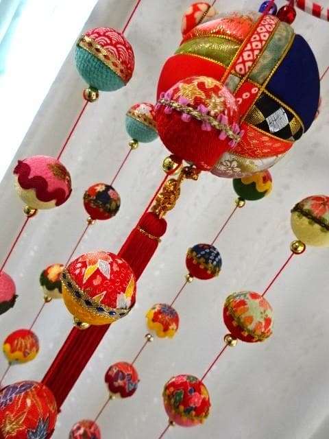 【期間限定値下げ】柳川さげもん 吊るし飾り 木目込み鞠 ハンドメイド ひな祭り