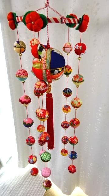 【期間限定値下げ】柳川さげもん 吊るし飾り 木目込み鞠 ハンドメイド ひな祭り