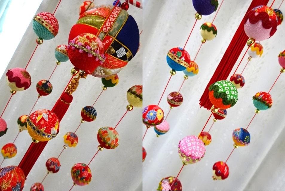 【期間限定値下げ】柳川さげもん 吊るし飾り 木目込み鞠 ハンドメイド ひな祭り