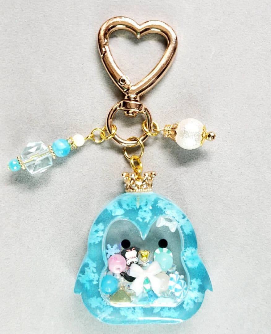 シャカシャカキーホルダー　①ペンギン
