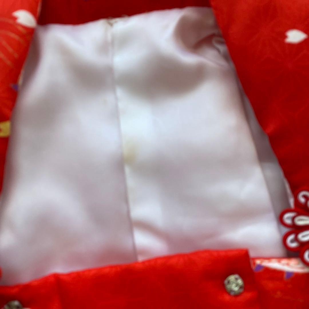 七五三 3歳 女の子 子供 着物 被布 セット　古典　レトロ　ピンク