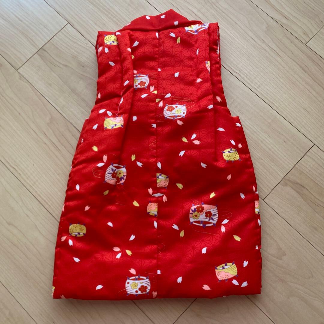 七五三 3歳 女の子 子供 着物 被布 セット　古典　レトロ　ピンク