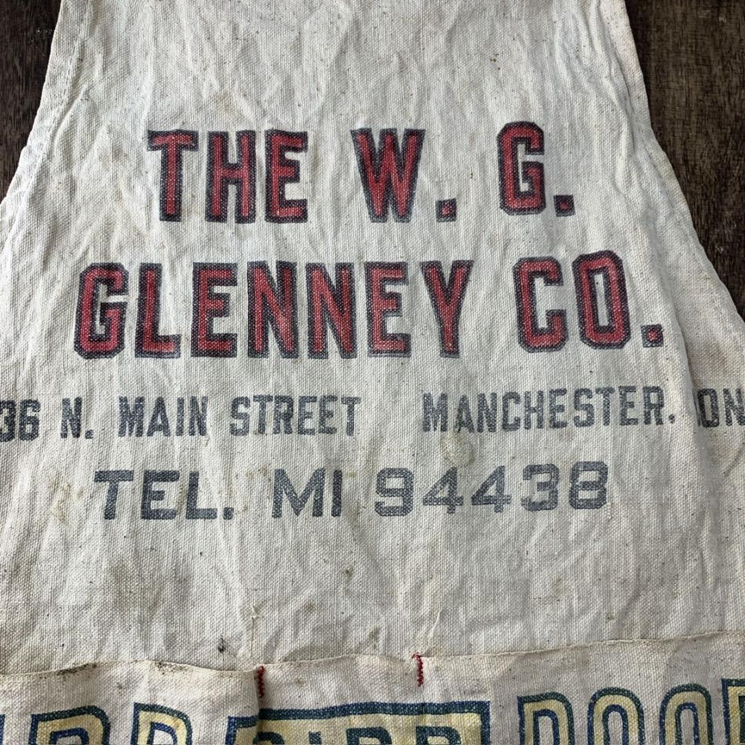 ヴィンテージ ワークエプロン USA バードルーフ 綿キャンバス レトロ