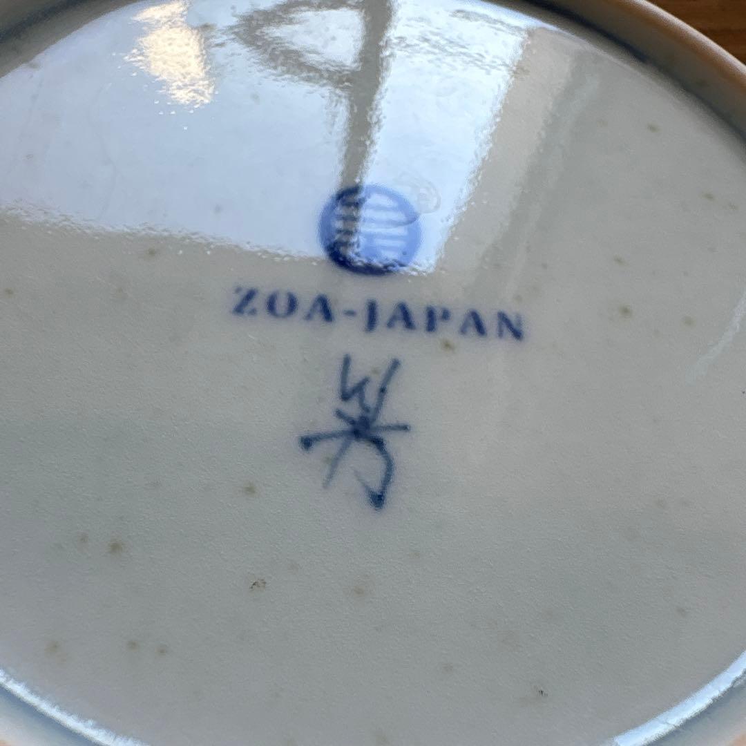 ZOA-JAPAN プライムシリーズ　染付梅鳥文　芙蓉手文　4.5寸皿　2客