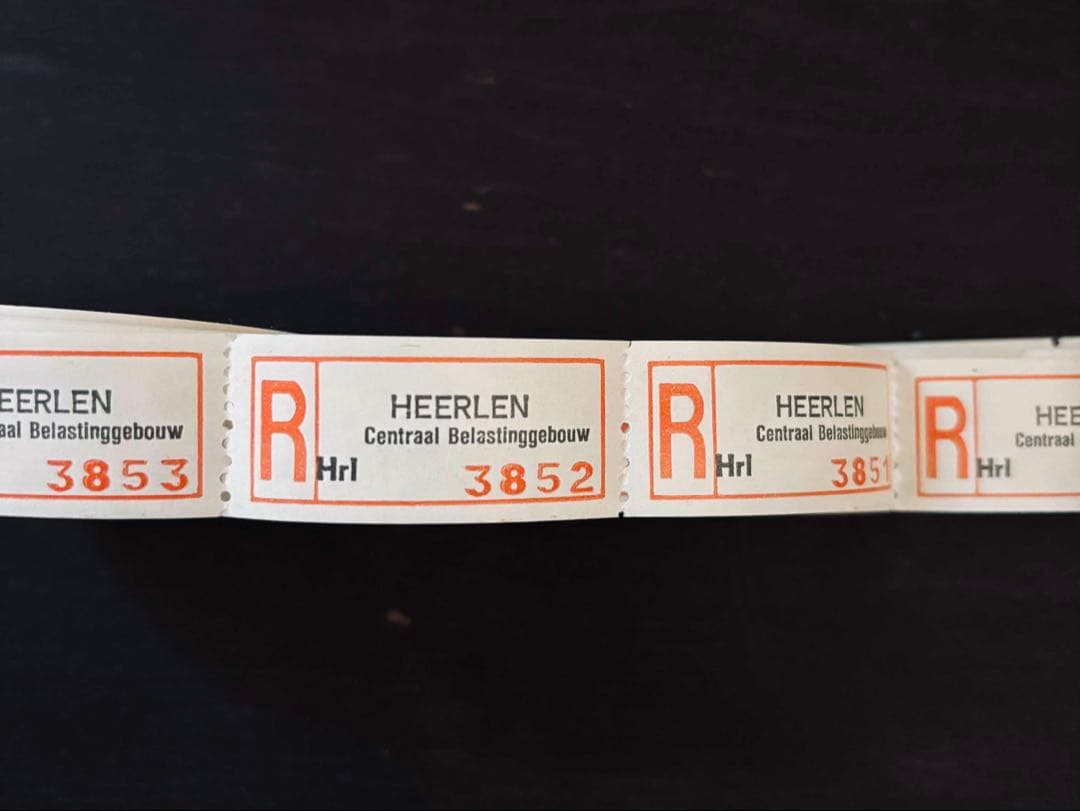 オランダ : Registered mail labels : HEERLEN