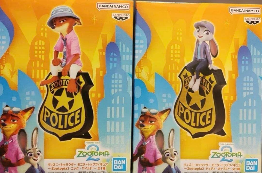 ズートピア2 モニタートップ ニックワイルド ジュディホップス