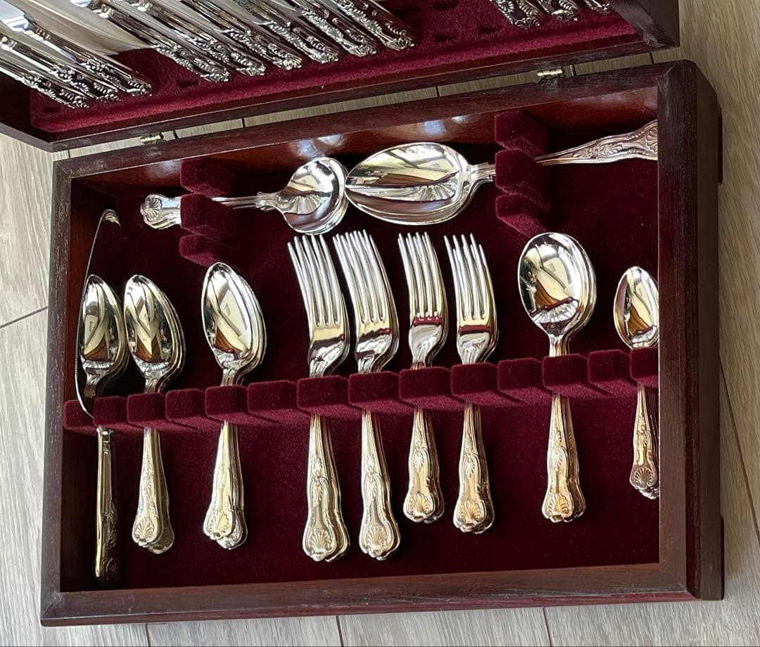 COOPER LUDLAM 銀メッキ　カトラリーセット　45本