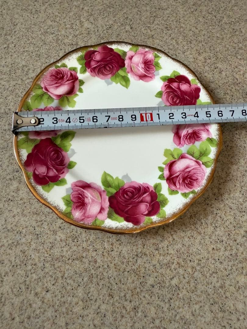   オールドイングリッシュローズプレート 2枚セット