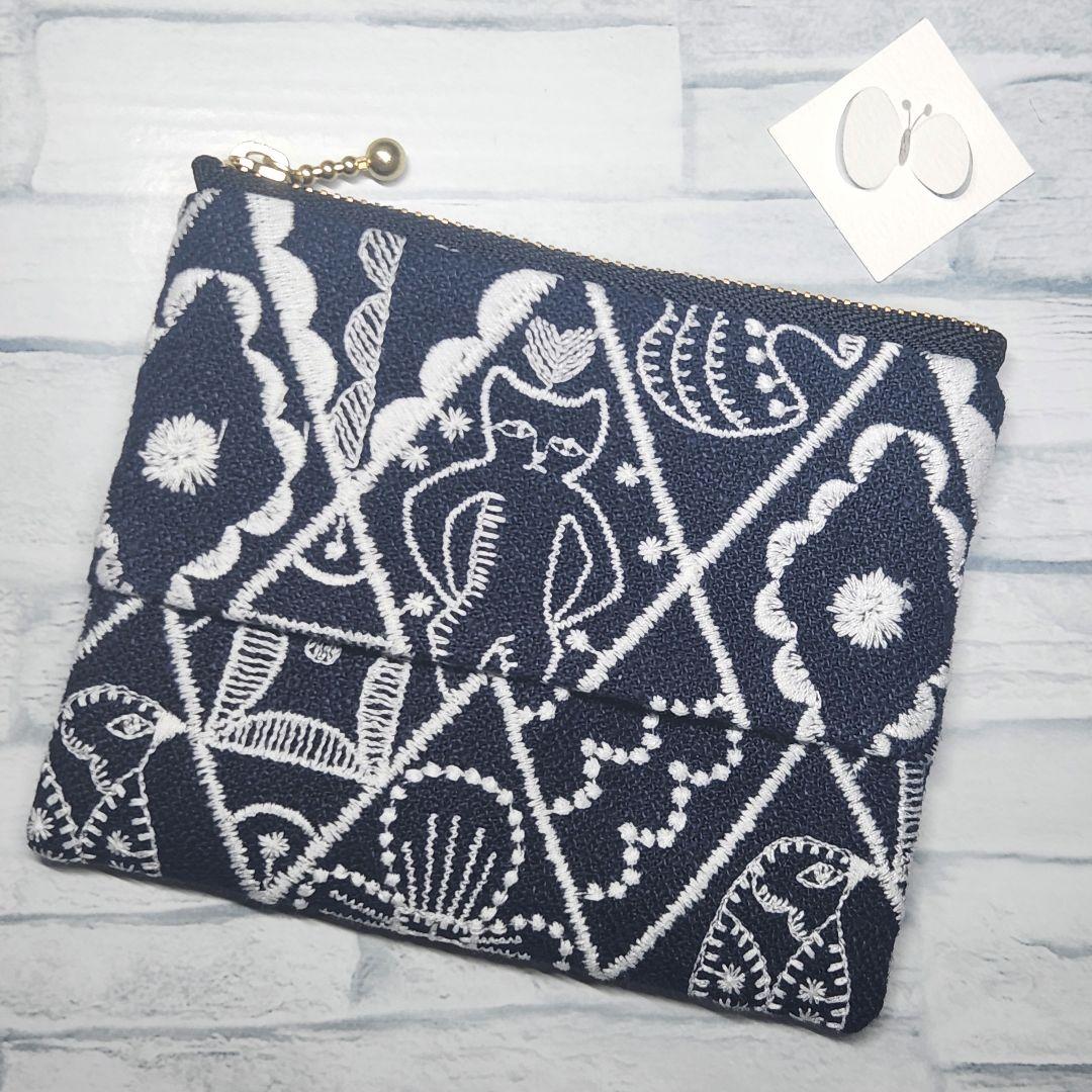 ●くま●ミナペルホネン✲︎ポケットティッシュポーチ✲︎symphony