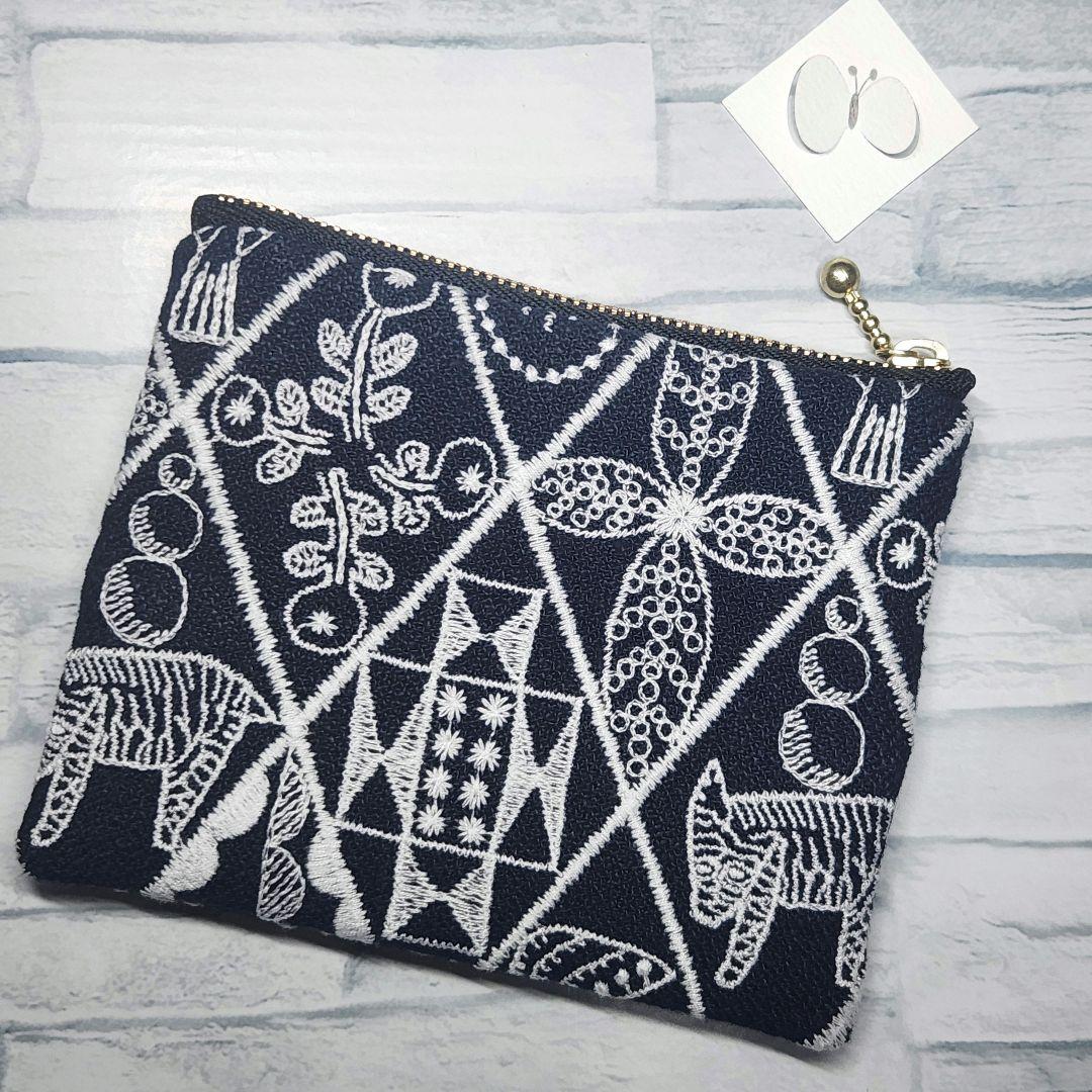 ●くま●ミナペルホネン✲︎ポケットティッシュポーチ✲︎symphony