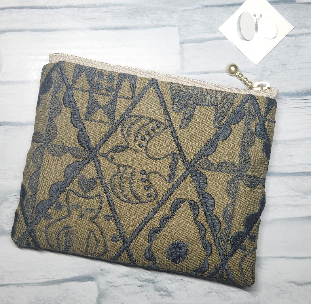 ●くま●ミナペルホネン✲︎ポケットティッシュポーチ✲︎symphony