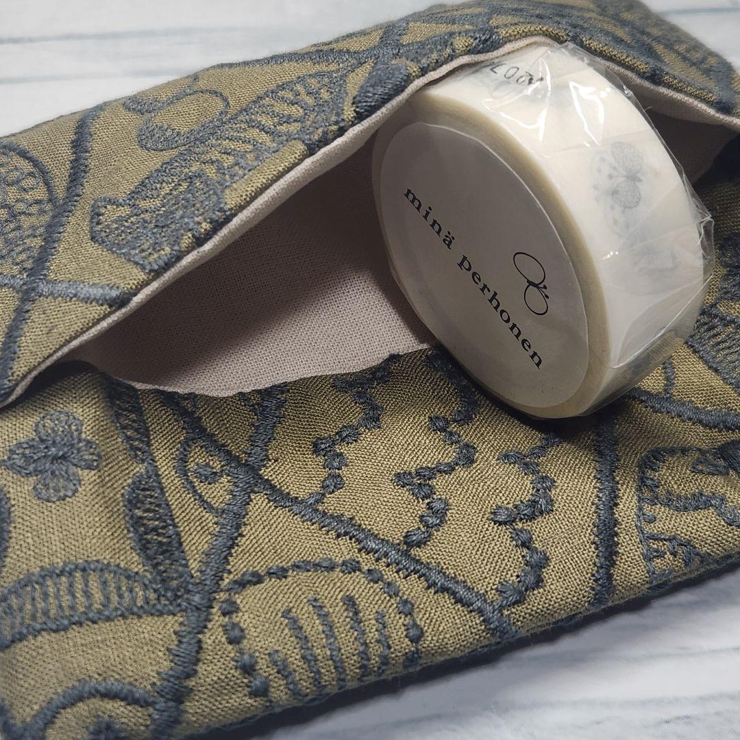 ●くま●ミナペルホネン✲︎ポケットティッシュポーチ✲︎symphony