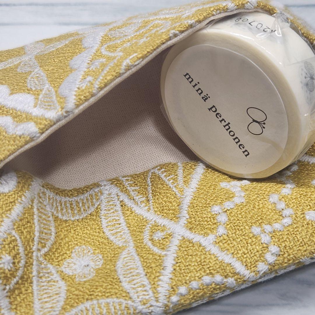 ●くま●ミナペルホネン✲︎ポケットティッシュポーチ✲︎symphony