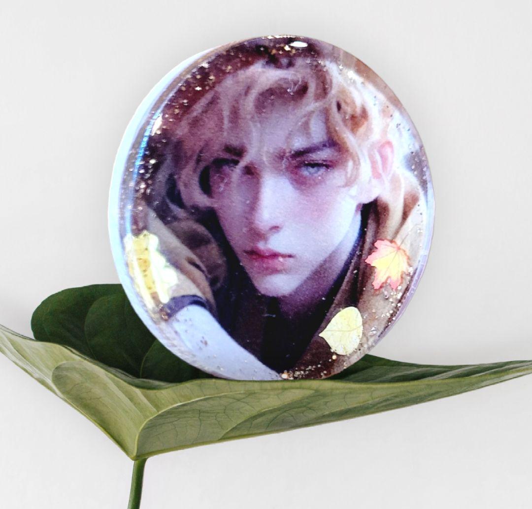 NO.421❤美青年 秋❤レジンヘアゴム  ブローチ