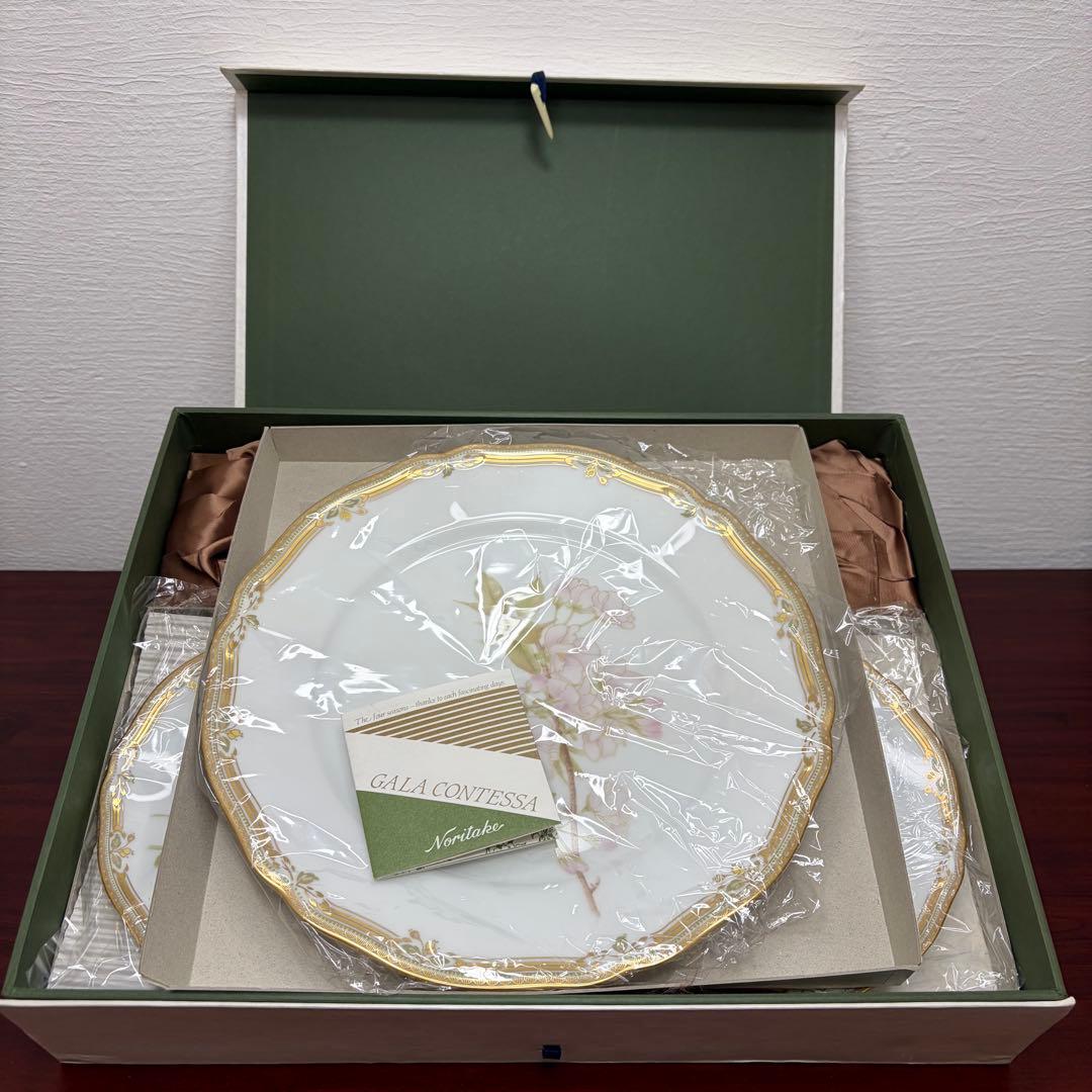 Noritake GALA CONTESSA 花柄プレート 小5枚 大1枚 箱付