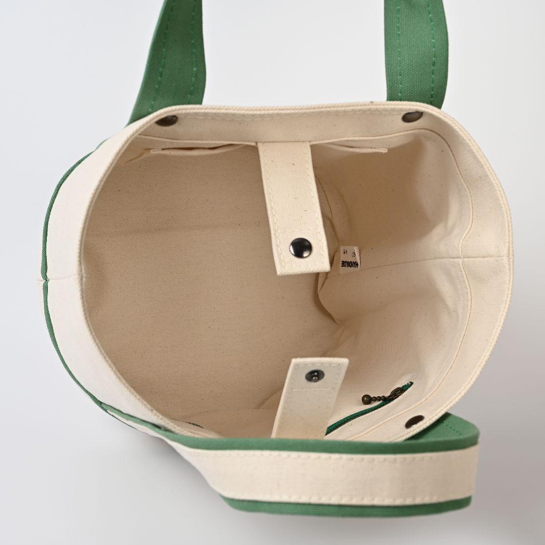 [おかばのゆめ]8号/11号×倉敷帆布×8番糸 丸底トートバッグM