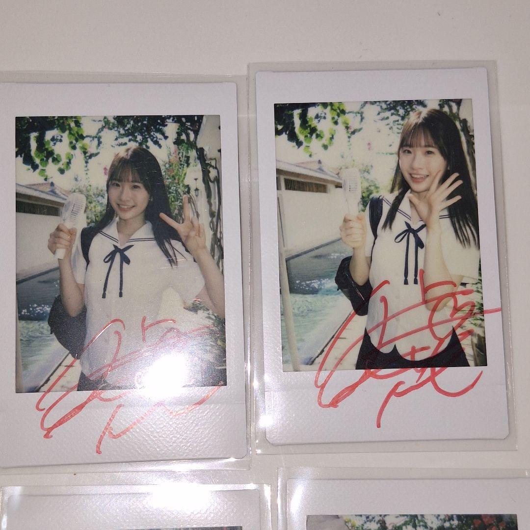 白上咲花　直筆サイン入り現場チェキ　８枚セット