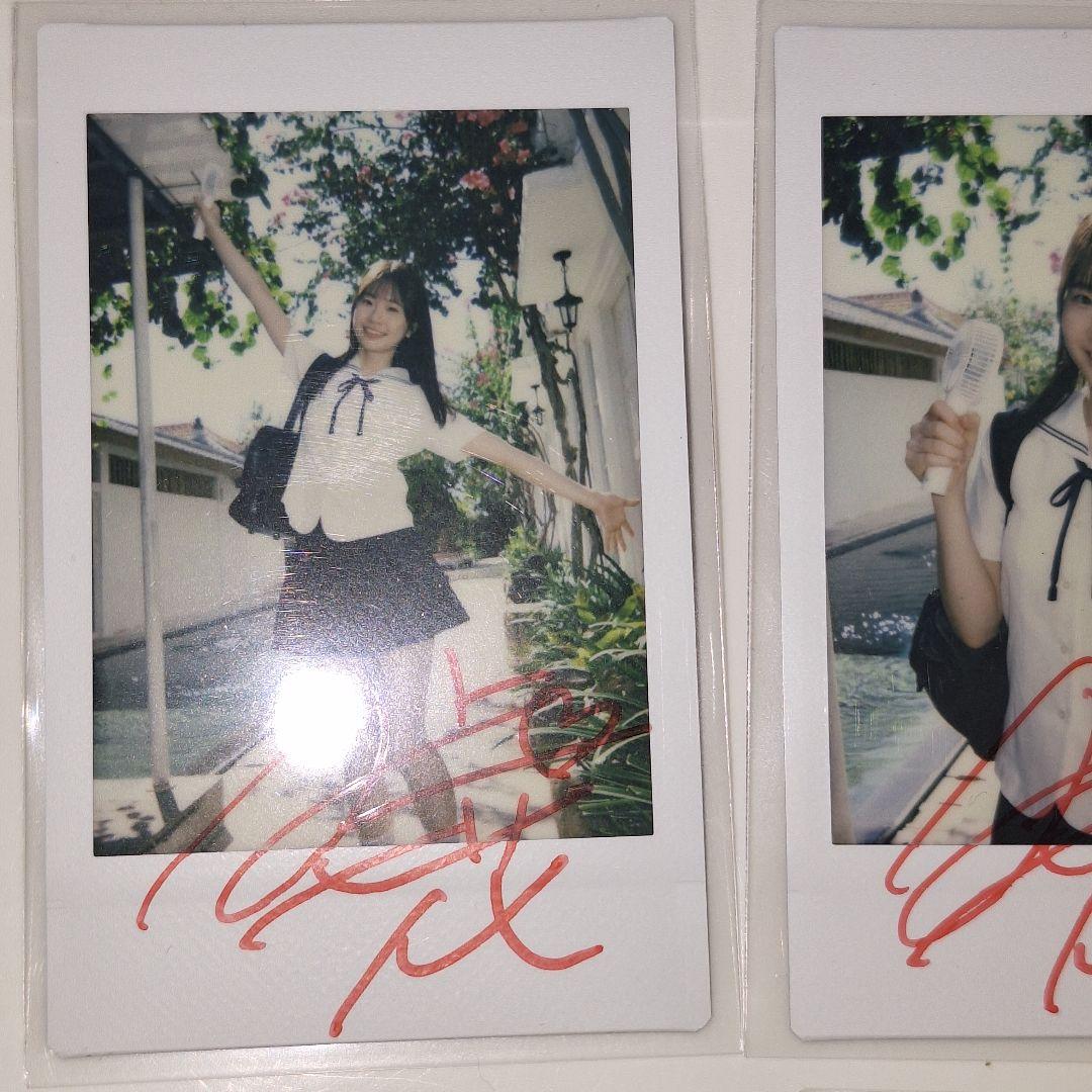 白上咲花　直筆サイン入り現場チェキ　８枚セット