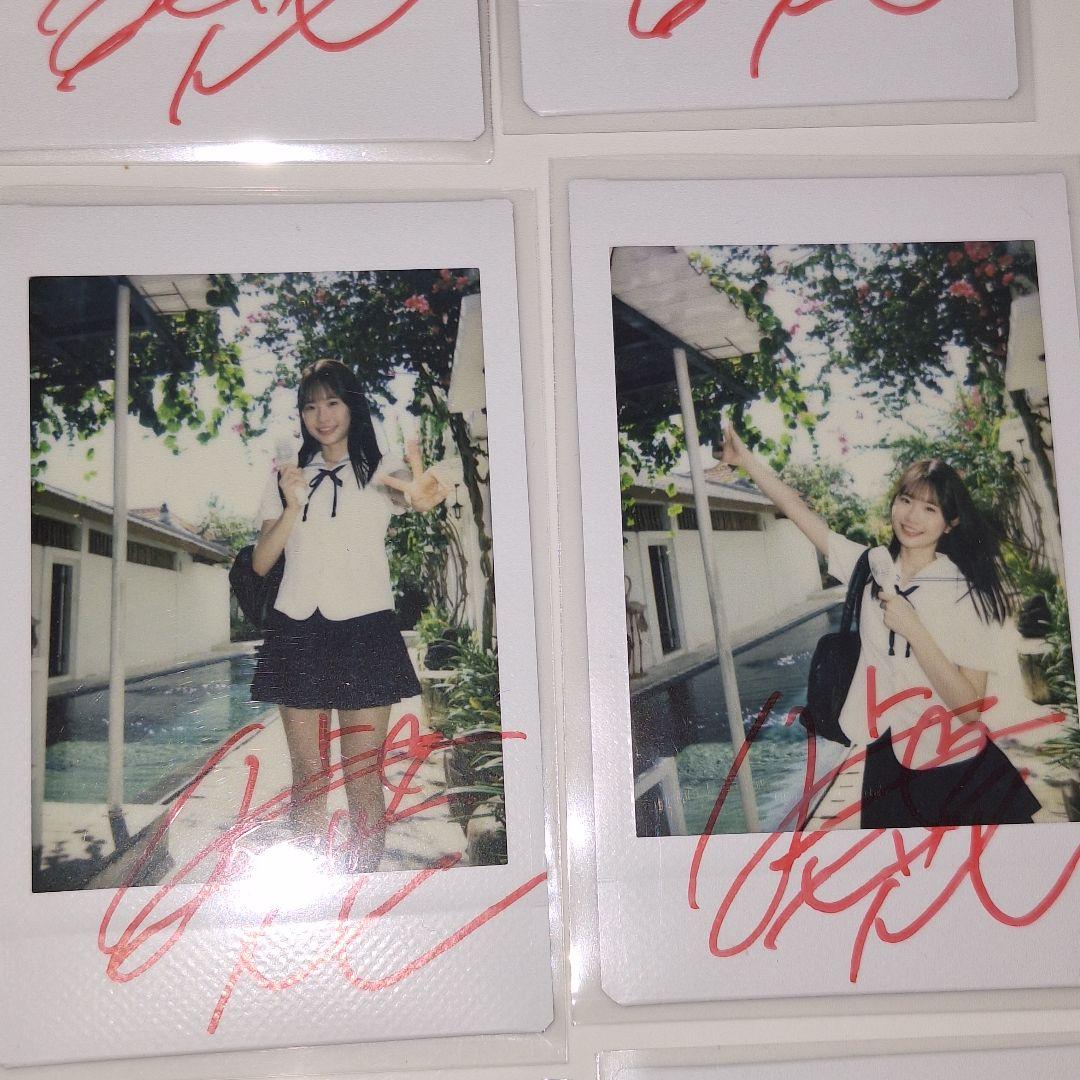 白上咲花　直筆サイン入り現場チェキ　８枚セット