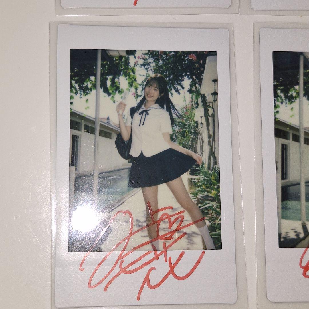 白上咲花　直筆サイン入り現場チェキ　８枚セット