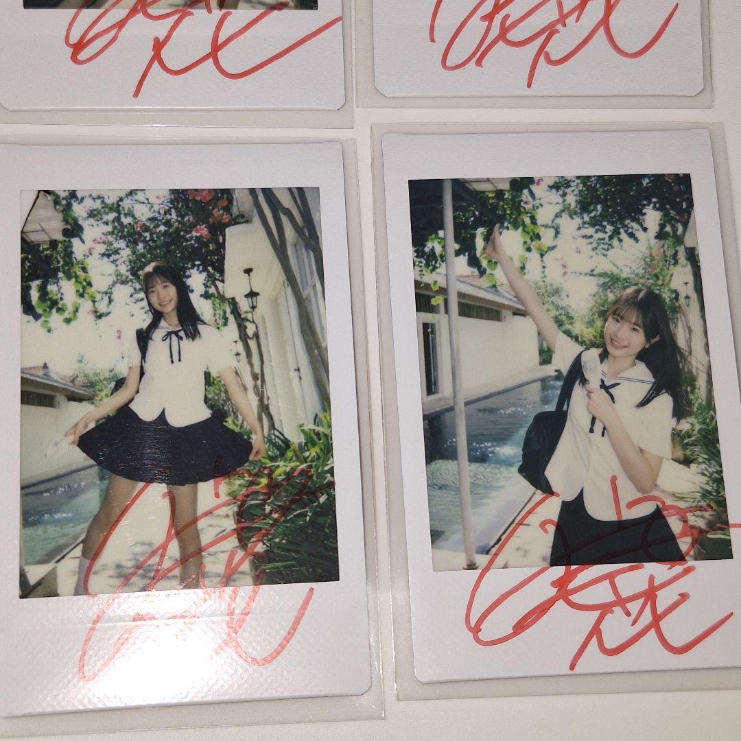 白上咲花　直筆サイン入り現場チェキ　８枚セット