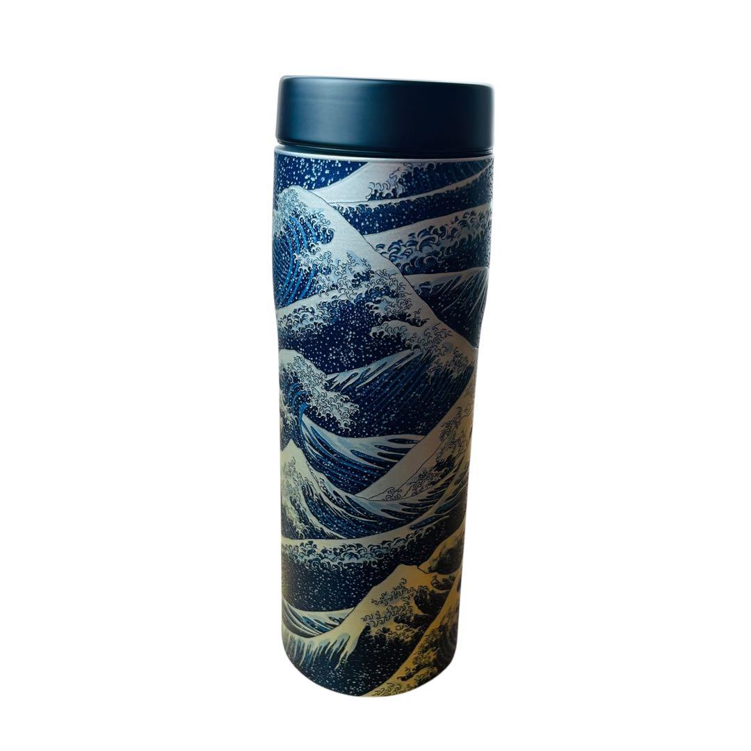 TIGER×Pagong タイガー魔法瓶 パゴン アートボトル 大波/青