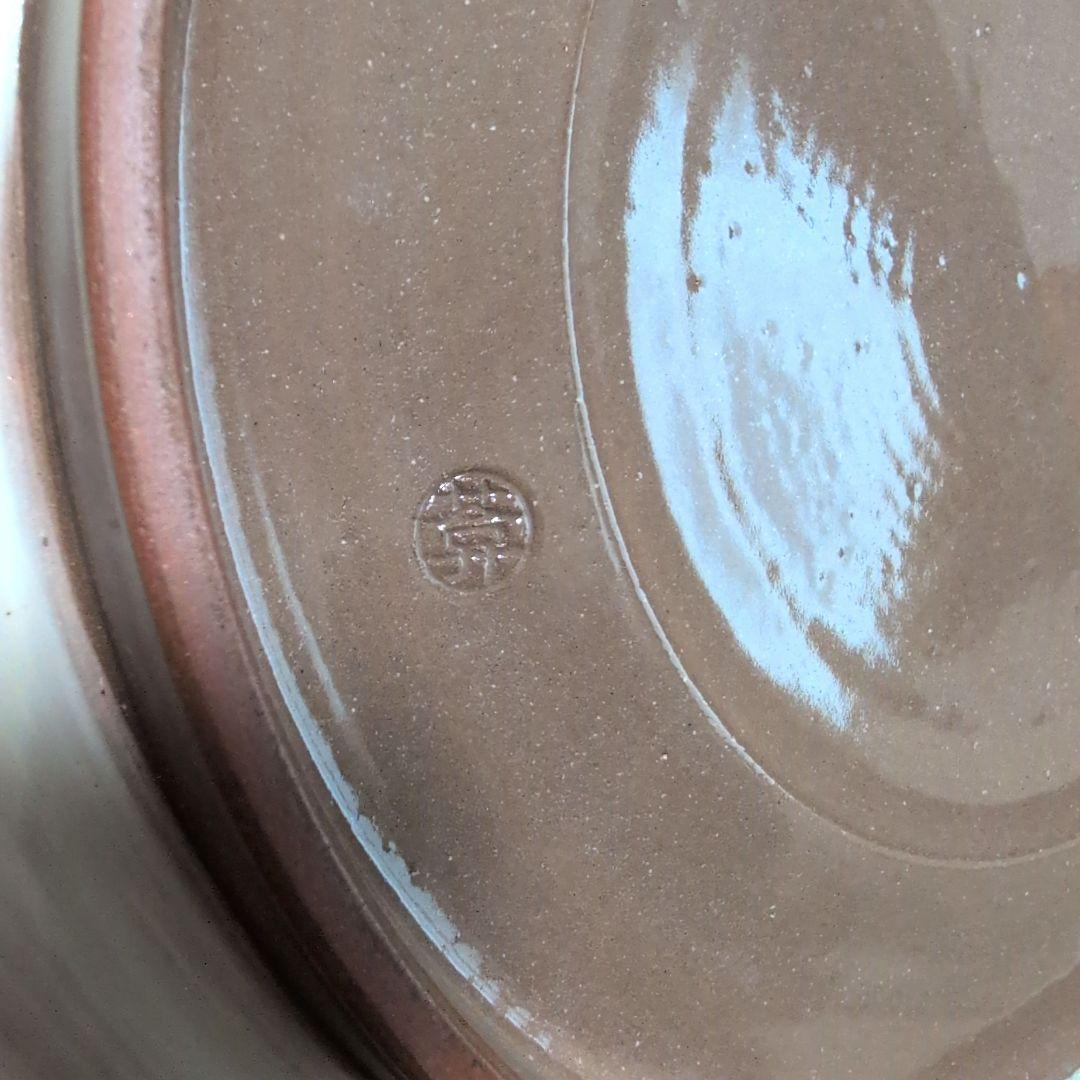 【未使用】陶あん　陶葊　京焼　清水焼　盛り皿　ポピー　ひなげし　大皿