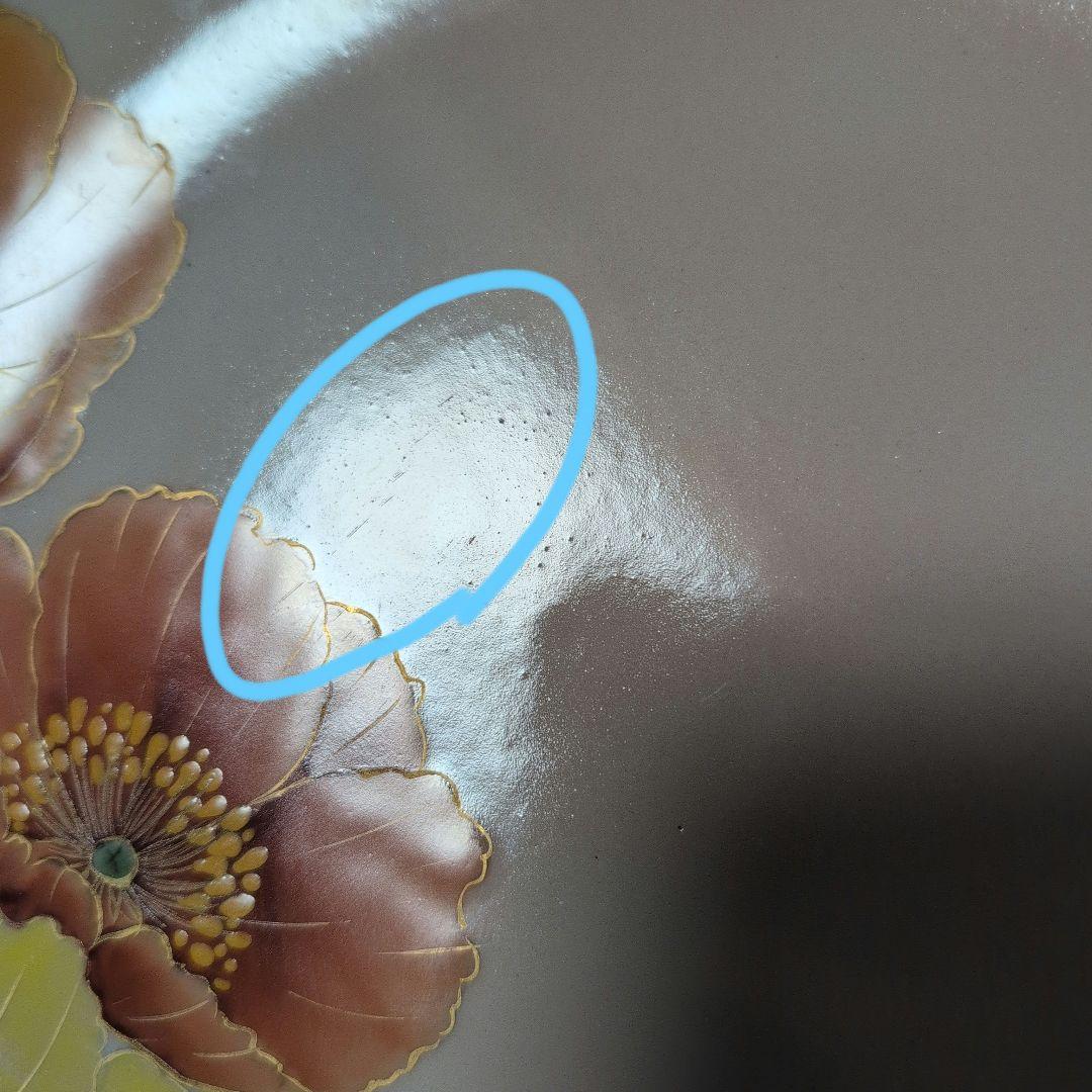 【未使用】陶あん　陶葊　京焼　清水焼　盛り皿　ポピー　ひなげし　大皿