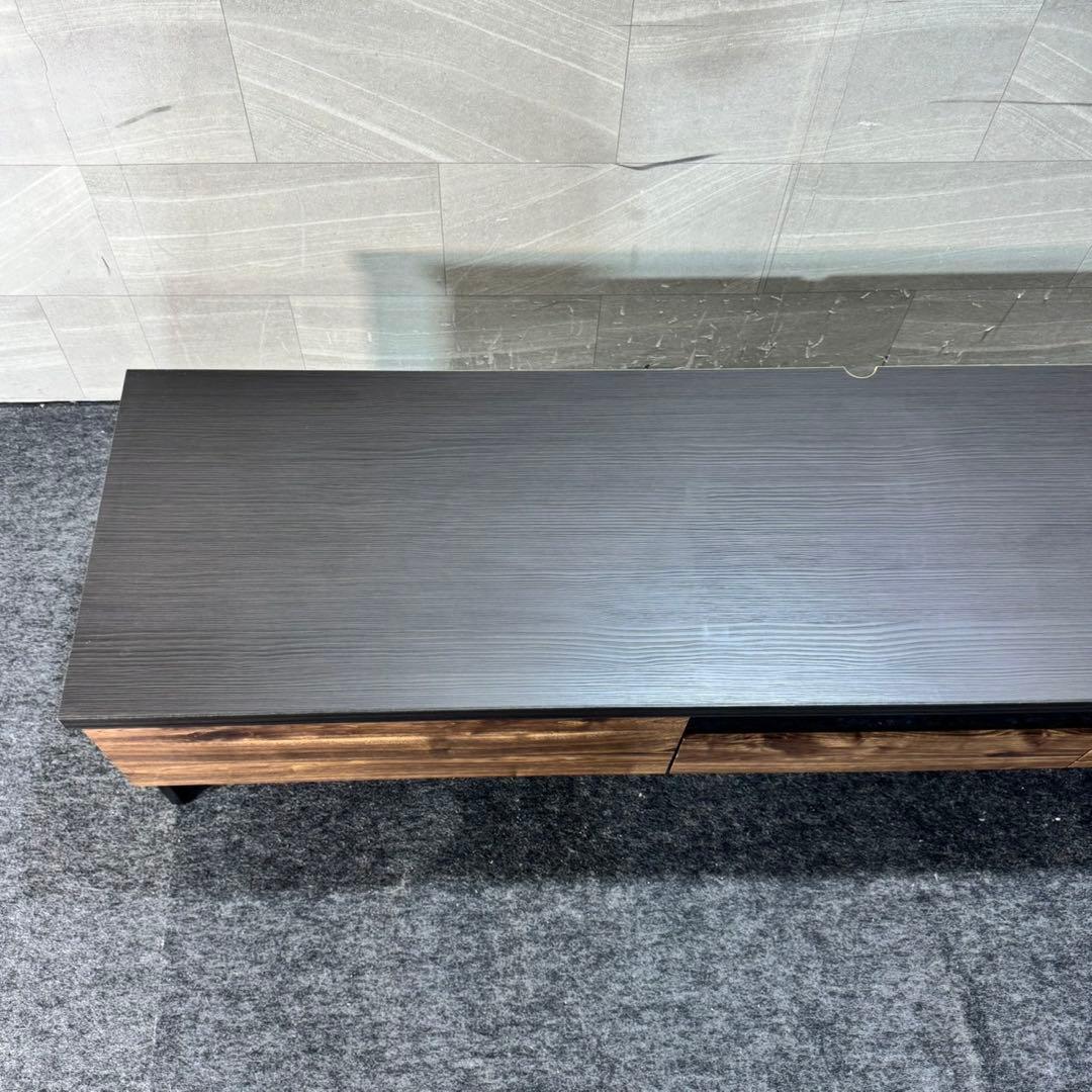 テレビボード 180cm 大型 テレビ台 国産 完成品 茶色 d5408