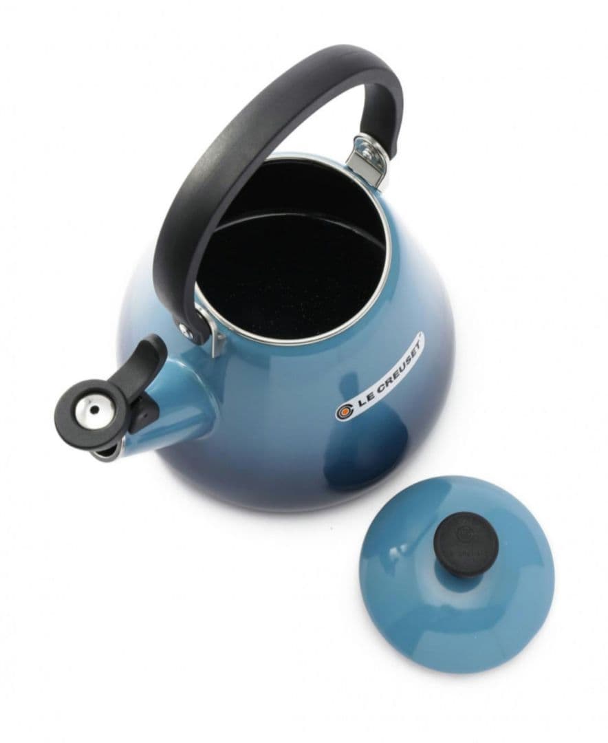 新品】ル・クルーゼ コーンケトル 1.6L マリンブルー IH対応 笛吹 やかん