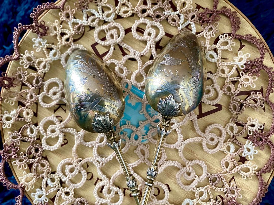 【1800年代後半】希少 アンティークティースプーン　パリ　蚤の市