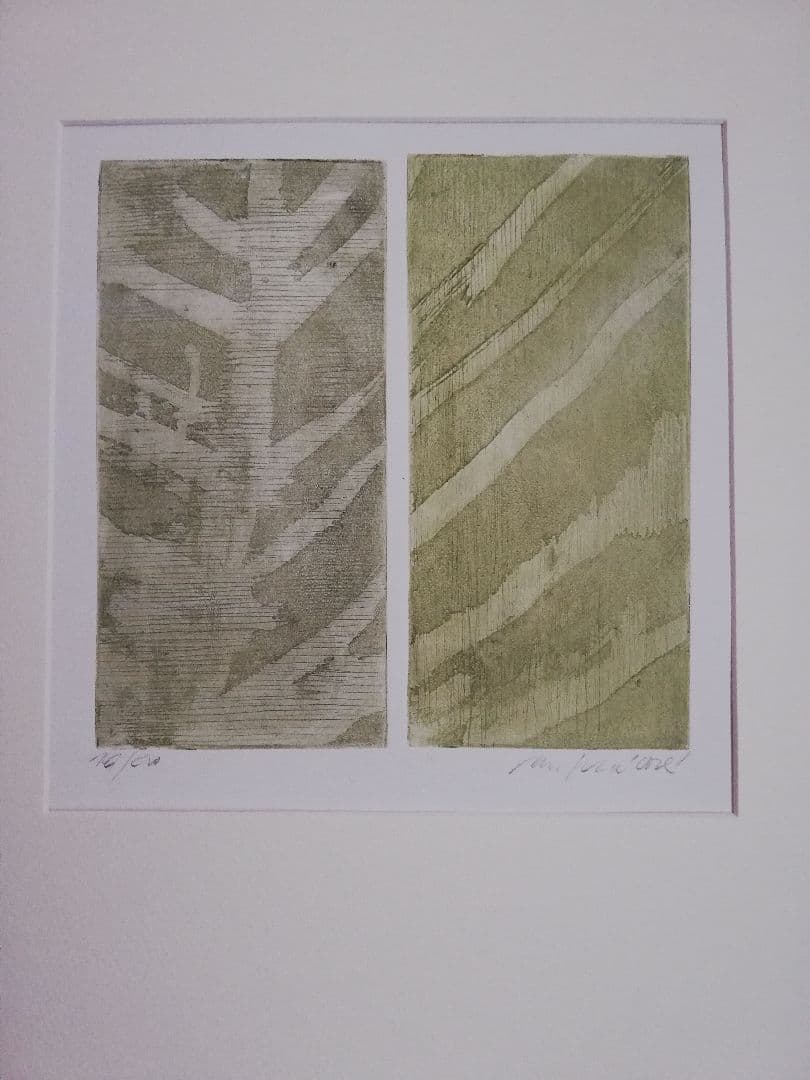 アート803　「進化」　チェコの銅版画　インテリアコーディネート