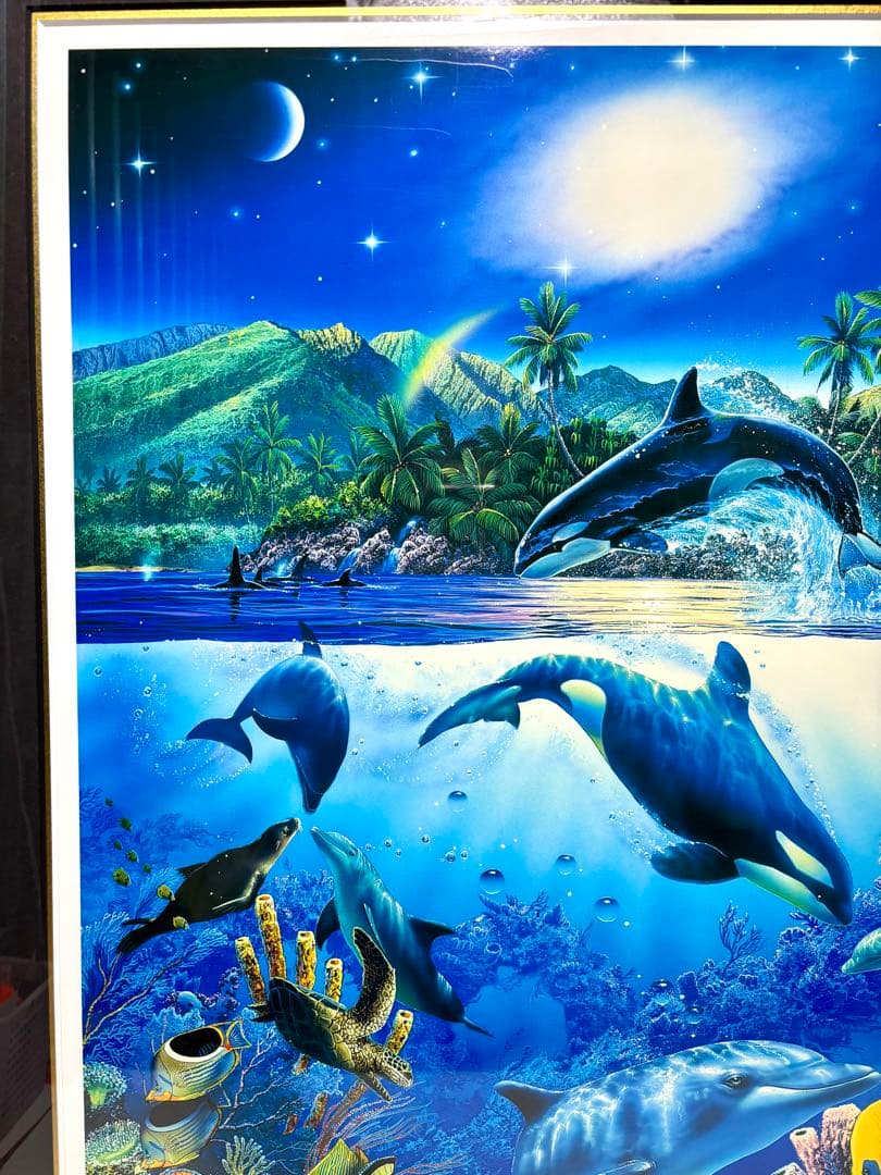 #クリスチャン・リース・ラッセン 『レインボーシー』20/200直筆サイン入り