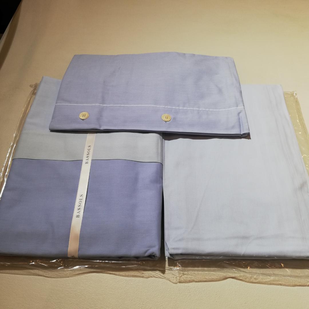 OUTLET商品♠ BASSOLS/バッソルズ　リネンセット　ブルー　WD