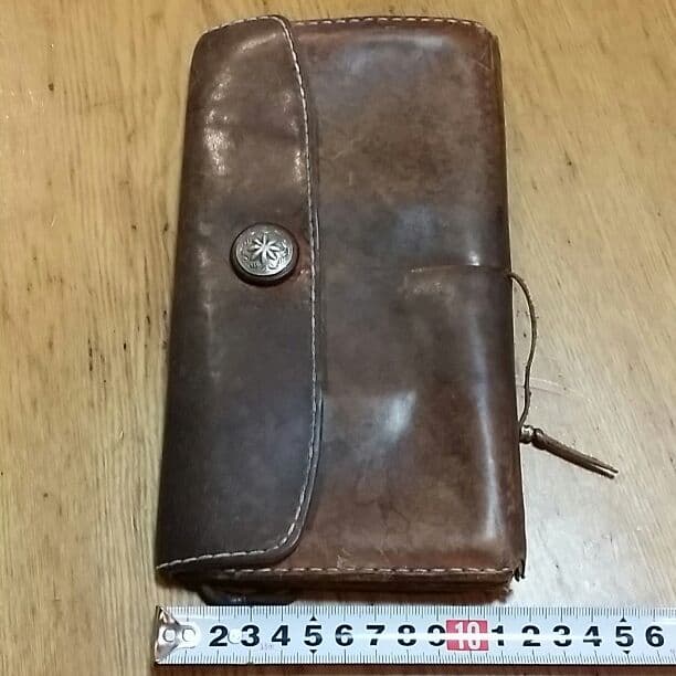 本革 職人玉子さんオリジナル品 15年弱使用 長財布 送料込み