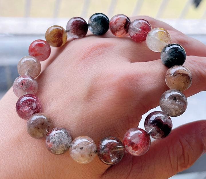 天然石 ガーデンクォーツのブレスレット（番号A1433）