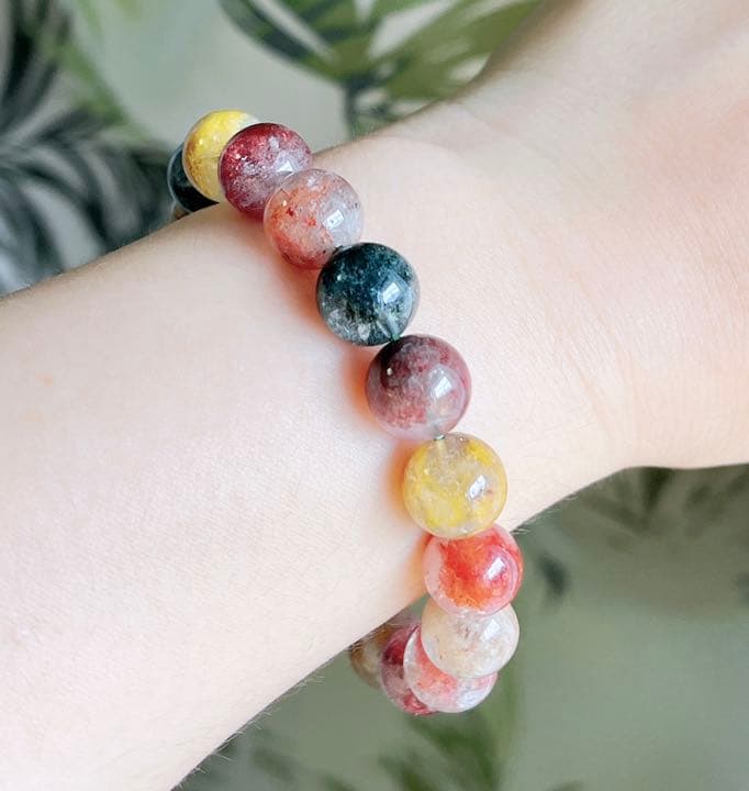 天然石 ガーデンクォーツのブレスレット（番号A1433）