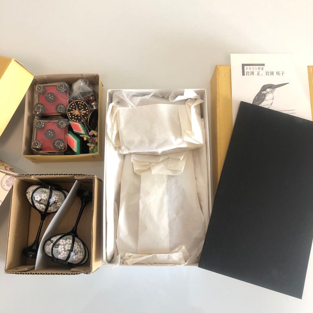 ひな人形　親王飾り　作家　ひな道具　ぼんぼり