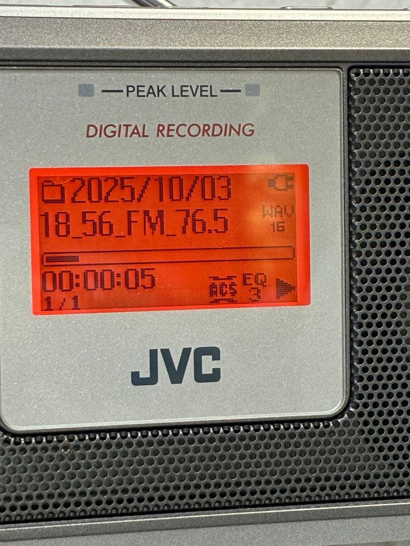 JVC ポータブルデジタルレコーダー RD-R1